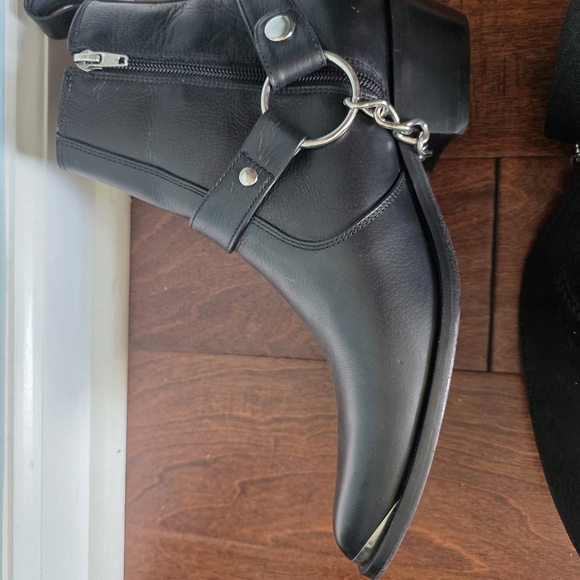 NIB Baccus Shoemaker Handcrafted Leather Texan Boots - Removable Chain Detail main image 13